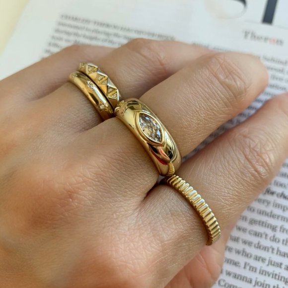 dome chunky ring - Picture 3 of 5